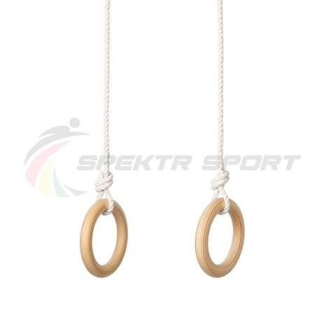 Купить Кольца гимнастические деревянные (фанера 18 мм, покрытие: эмаль, лак или пропитка) в Вытегре 
