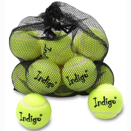 Купить Мяч для большого тенниса Indigo (12 шт в сетке) начальный уровень в Вытегре 