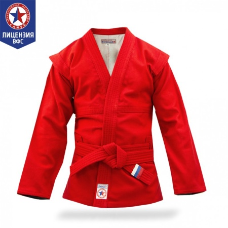 Купить Куртка для самбо "Атака" ВФС (подкладка, пояс)  р 36-48 в Вытегре 